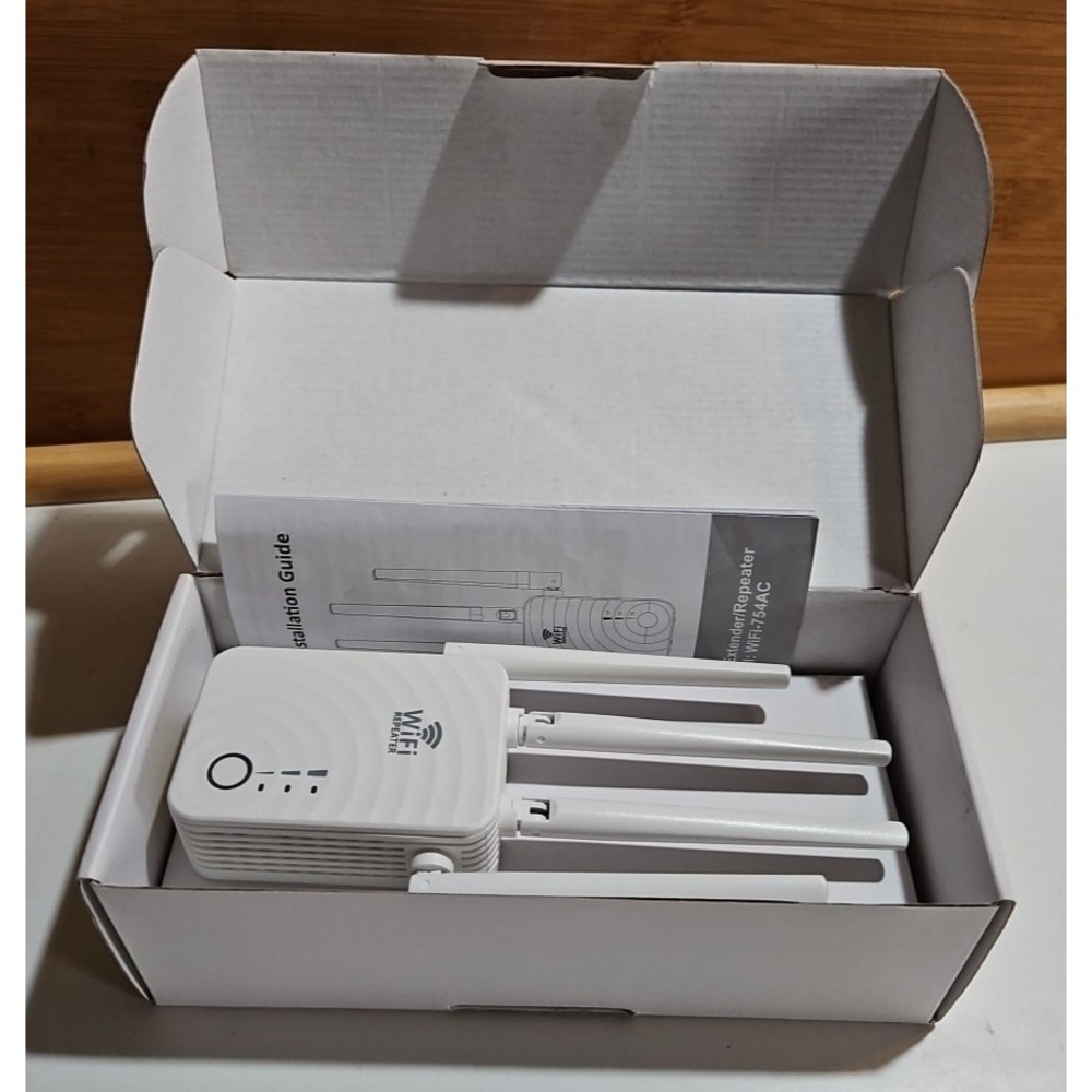 *NEW 200 Mbps Dual-Band Repeater WiFi-754AC High Speed Booster Wide Coverage NIB - Picture 3 of 15